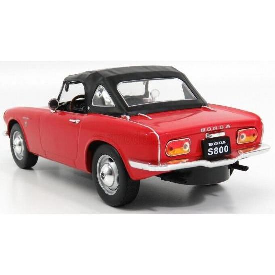 TRIPLE9 1/18 ホンダ S800 1966 ソフトトップ クローズド レッド ミニカー_4