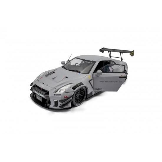 ソリド 1/18 日産 GT-R R35 リバティーウォーク グレー 加藤氏フィギア