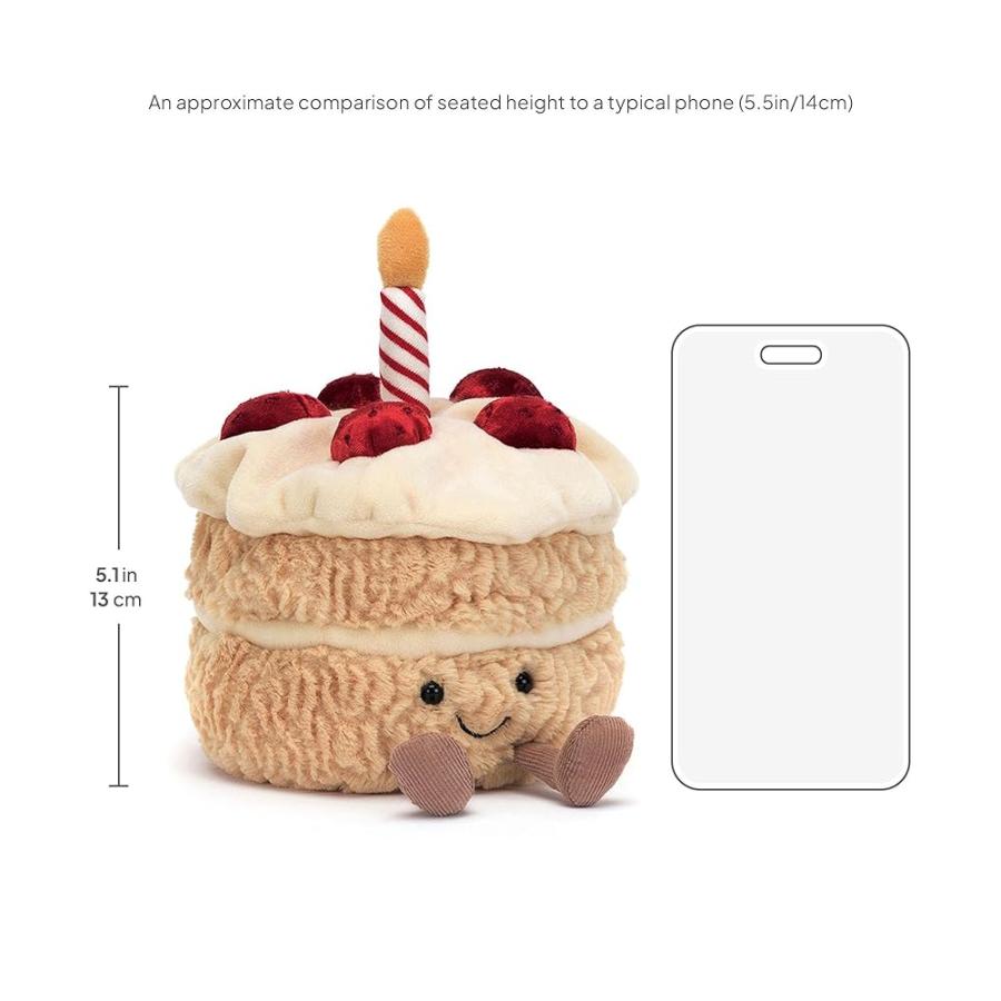 Jellycat アミューズブル バースデーケーキ ぬいぐるみ 6インチ