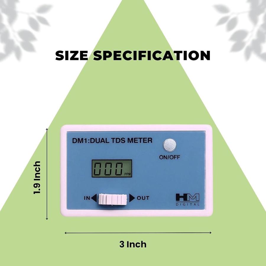 HM Digital クロノスレイン浄水器用 デュアルインラインTDSモニター DM