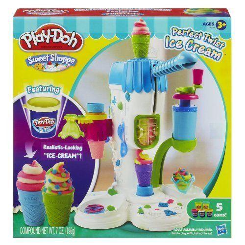 Play-Doh Perfect Twist Ice Cream Playset (MFG Age: 6 years and up)(?Crank out realistic-looking "