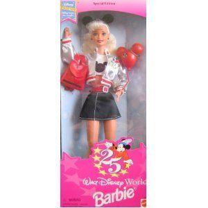 Barbie 1996 Special Edition Walt Disney World - Exclusive 25th Anniversary Disney Barbie with T-Sh