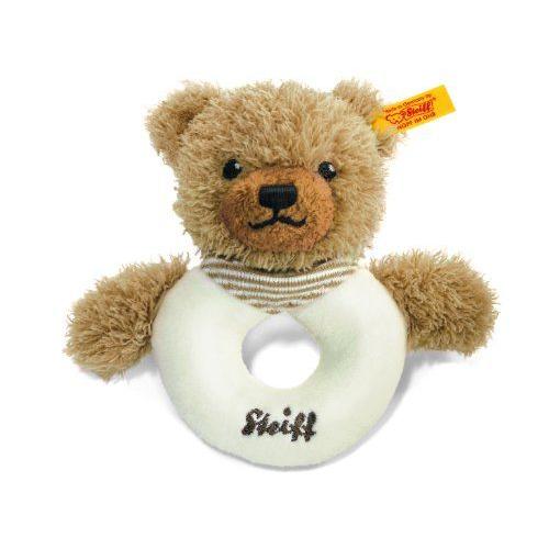 Steiff Grip Toy (シュタイフ 手持ち部分 手あそび) \"おやすみ熊ちやん 白いこと ラトル\""" ゲーム、おもちゃ-おもちゃ