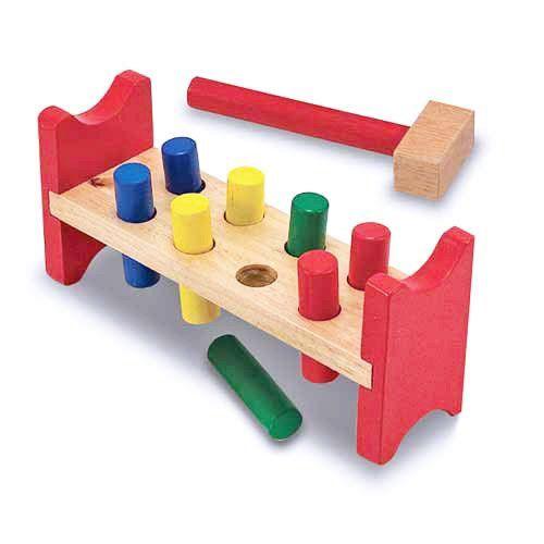 木製 知育玩具 【Pound-a-Peg】