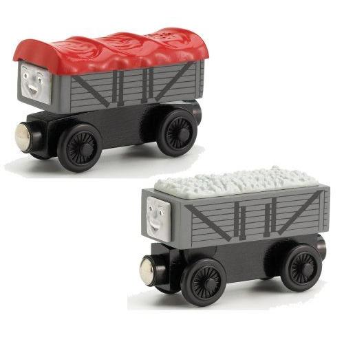 ラーニングカーブ きかんしゃトーマス 木製レールシリーズ 笑ういたずら貨車・いじわる貨車 99131