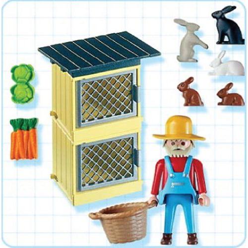 プレイモービル 動物 ウサギ小屋 4491_1