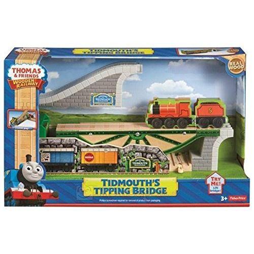 きかんしゃトーマス 木製レールシリーズ TIDMOUTH'S TIPPING BRIDGE ティッドマウスの傾いてる橋 BMM89_2