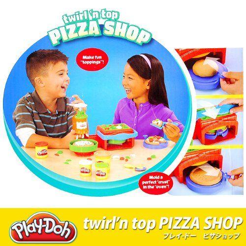 [プレイ・ドー]Play-Doh twirl'n top PIZZA SHOP/ピザショップ ステーション 粘土 ねんど ごっこ 遊び 作
