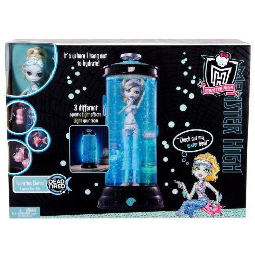 モンスターハイ Monster High Dead Tired Lagoona Blue ラゴーナブルー Doll And Hydration Station Plの画像