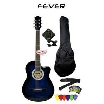 Fever (フィーバー) 3/4 Size Acoustic Cutaway Guitar Packages Blueburst FV-030C-DBL-PACK アコーステ