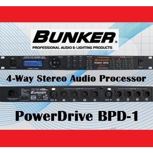 BUNKER PowerDrive BPD-1 Audio Processor x ラウドスピーカー マネジメントシステム