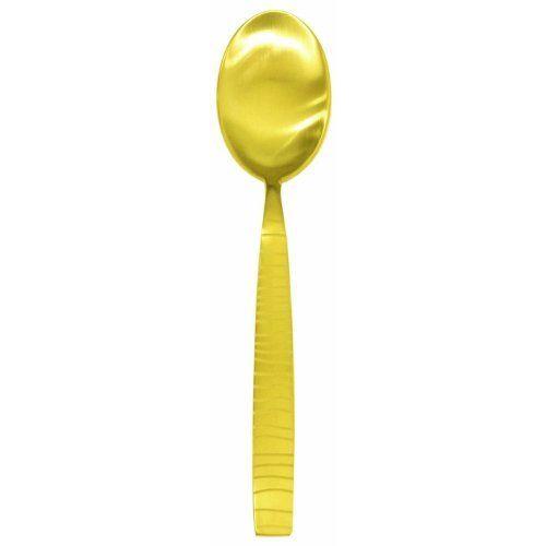 Mepra Tigre Ice Oro Table Spoon Gold Matt Set of 12
