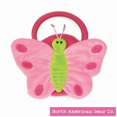 North American Bear 北の方アメリカンベア Company Goody Bag Butterfly Pink ぬいぐるみ おもちゃ-ぬいぐるみ-ゲーム、おもちゃ