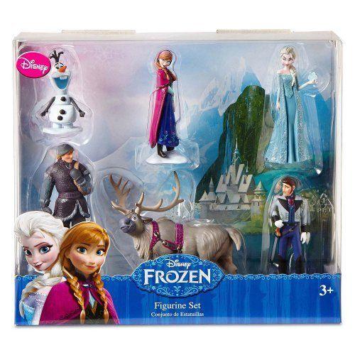 Disney Frozen 6 pc Figurine Figure Set Sven, Hans, Anna, Elsa, Kristoff and Olaf おもちゃ