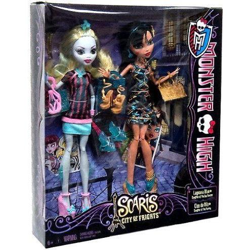 Monster High 異類異形ご機嫌 Scaris Exclusive 2-Pack Lagoona Blue \u0026 Cleo De Nile お人形さん あやつり人形 お論なく