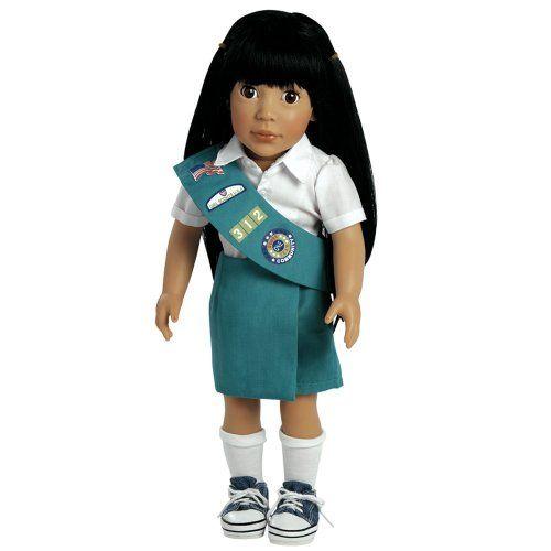 Adora アドラ Play Doll Ava - Girl Scout Jr. 18' Doll \u0026 Costume ドール 人形 おもちゃの画像