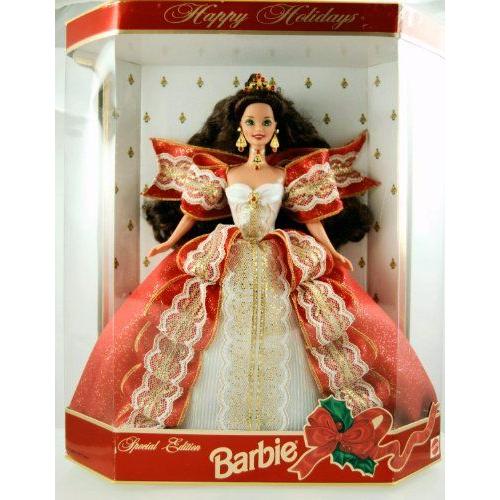 Happy Holidays 1997 Special Edition Barbie バービー, Brunette 10th Anniversary 人形 ドール