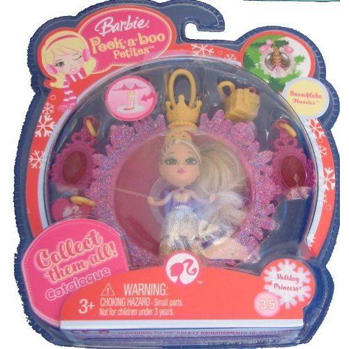 Barbie バービー Peek a Boo Petites Snowflake Flurries Holiday Princess #35 人形 ドール