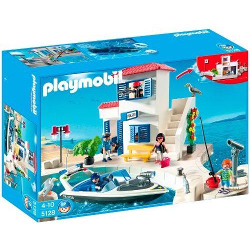 playobil（プレイモービル） Harbor Police Station with Speedboat (港湾警察)【5128】