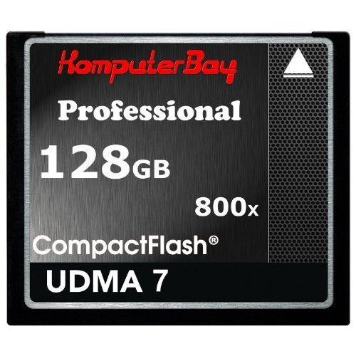 KOMPUTERBAY 128GB Professional COMPACT FLASH CARD CF 800X WRITE 75MB/s READ 120MB/s Extreme Speed