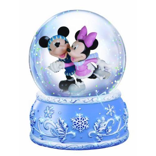 131704　Disney Mickey and Minnie Ice Skating Waterball　ディズニー　ミッキー・ミニー　ミュージカル