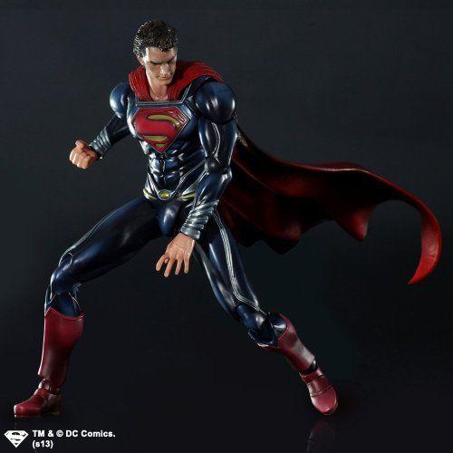 MAN OF STEEL PLAY ARTS-KAI-Superman フィギュア ダイキャスト 人形の画像