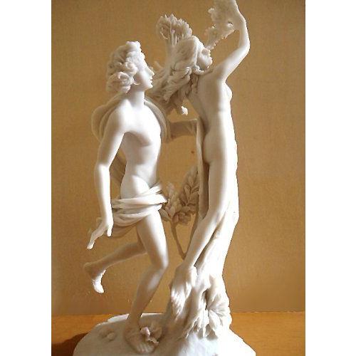 アポロ と ダフネ ギリシャの女神の彫刻像 大理石風(ベルニーニ作) ベルニーニ作ボルゲーゼ美術館所蔵作品をモチーフに製作した天然大理石