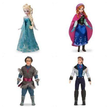 アナと雪の女王　４体セット　Disney Frozen Complete Set Classic Authentic Disney Store Dolls Featur_1