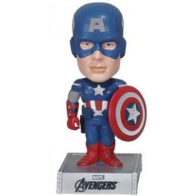 映画AVENGERS（アベンジャーズ）CAPTAIN AMERICA（キャプテン アメリカ）WACKY WOBBLER BOBBLE-HEAD