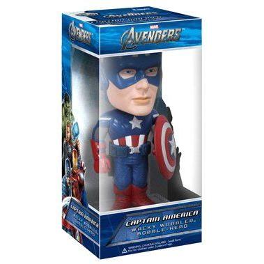 映画AVENGERS（アベンジャーズ）CAPTAIN AMERICA（キャプテン アメリカ）WACKY WOBBLER BOBBLE-HEAD
