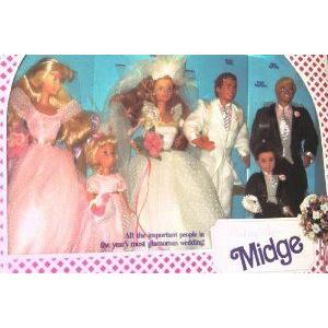 Barbie(バービー) Wedding Party MIDGE Gift Set (ギフトセット) w 6 Dolls: Barbie(バービー), Ken, Mid