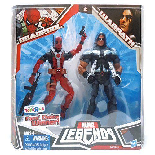 マーベル レジェンド Marvel Legends 6インチ デッドプール(赤) + ワーパス 2体セット｜wakiasedry