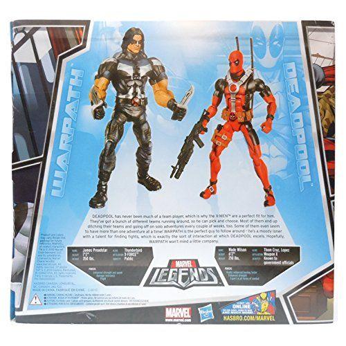 マーベル レジェンド Marvel Legends 6インチ デッドプール(赤) + ワーパス 2体セット｜wakiasedry｜02