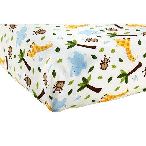 Little Bedding by NoJo - Jungle Time Crib Bedding 3-Piece Setの画像
