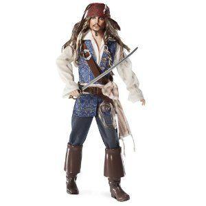 激安単価で Barbie バービー Collector Pirates of The Caribbean: On Stranger Tides Captain Jack Sparrow Doll ド その他人形