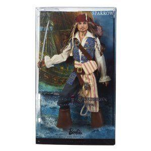 Barbie バービー Collector Pirates of The Caribbean: On Stranger Tides Captain Jack Sparrow Doll ドの画像