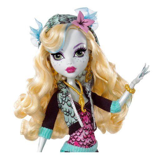 モンスターハイ Monster High Lagoona Blue Doll and Neptuna Pet Piranhaの画像