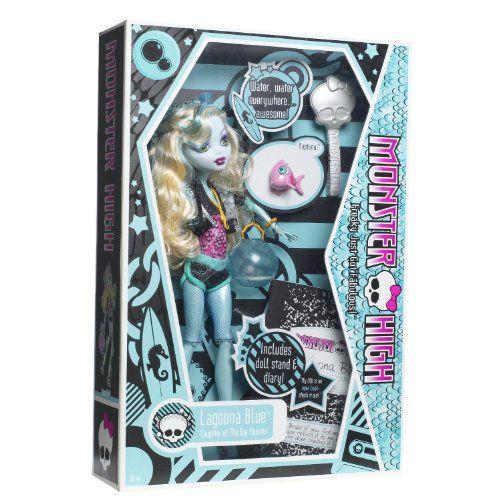 モンスターハイ Monster High Lagoona Blue Doll and Neptuna Pet Piranhaの画像