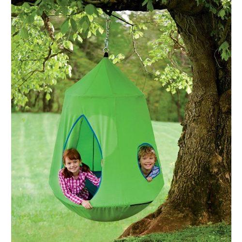 LEDライト付き ナイロン キャンバス HugglePodHangOut HearthSong社 Green