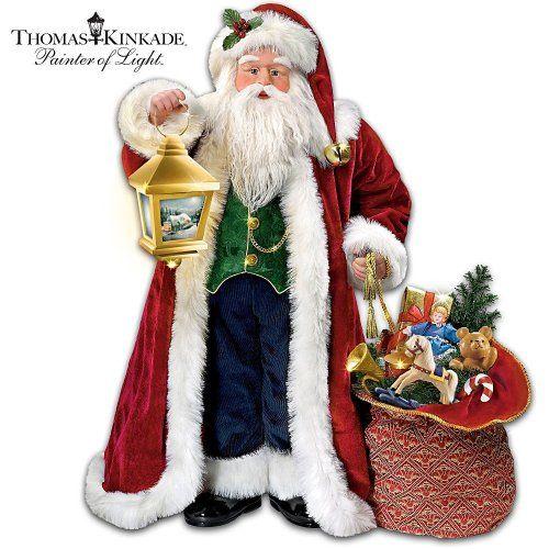 Thomas Kinkade Traditional Musical Santa Claus Christmas Doll by Ashton Drake アシュトンドレイク