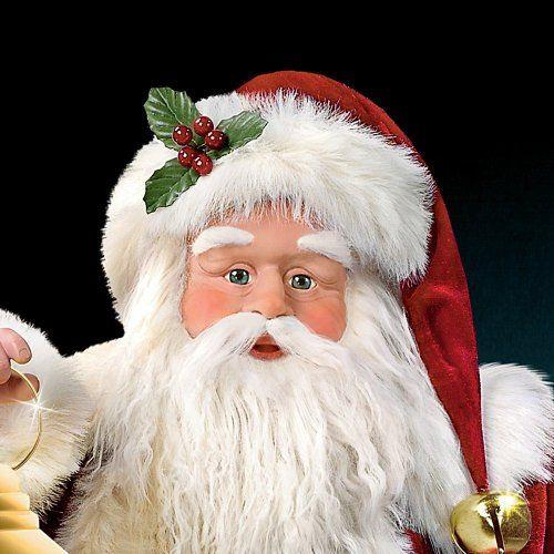 Thomas Kinkade Traditional Musical Santa Claus Christmas Doll by Ashton Drake アシュトンドレイクの画像