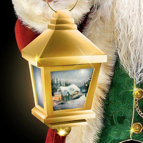 Thomas Kinkade Traditional Musical Santa Claus Christmas Doll by Ashton Drake アシュトンドレイクの画像