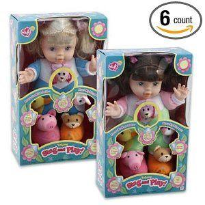 Doll 13 Inches Long With 5 Sounds English Case Pack 6 人形 ドール