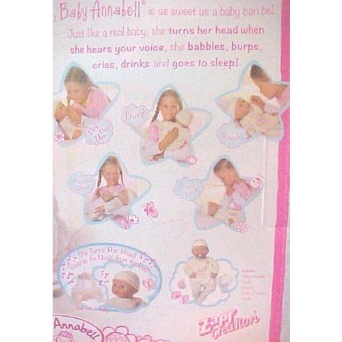ZAPF INTERACTIVE BABY ANNABELL DOLL 人形 ドール : ワールド輸入