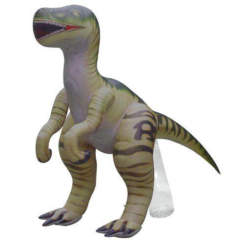 Jet Creations Inflatable Velociraptor Dinosaur, X-Large ぬいぐるみ ゲーム、おもちゃ-おもちゃ-ぬいぐるみ