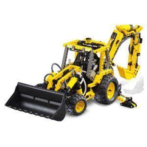 Lego レゴ  #8455 Technic Pneumatic Back-hoe Loader (空気装てん (填) 機 )