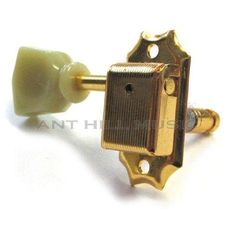 Gotoh Vintage Style Locking Guitar Tuning Machines 3 per side - Gold