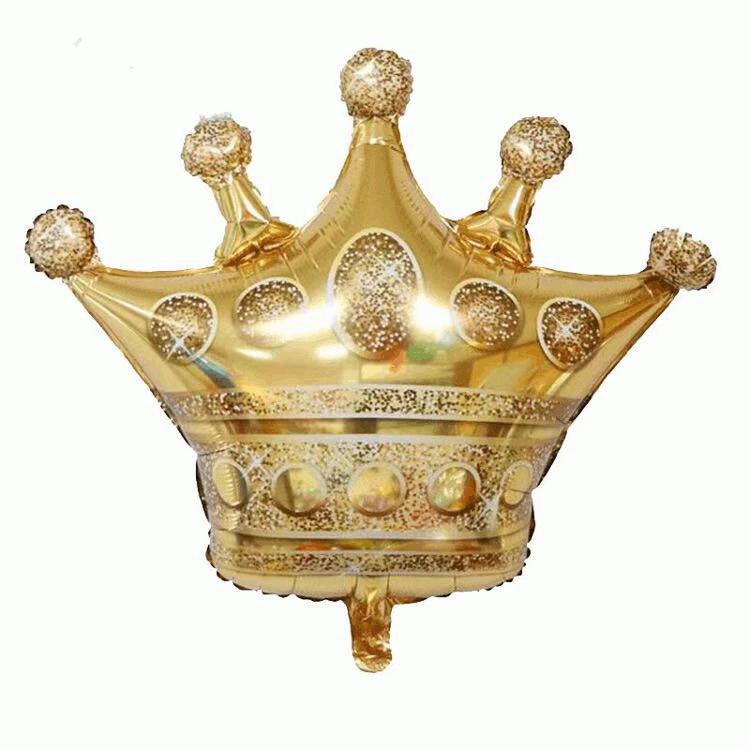 クラウンゴールド 激安超特価 王冠 パーティー飾りつけグッズ 誕生日 クラウン ヘリウムガス非対応 風船 プリンス バルーン