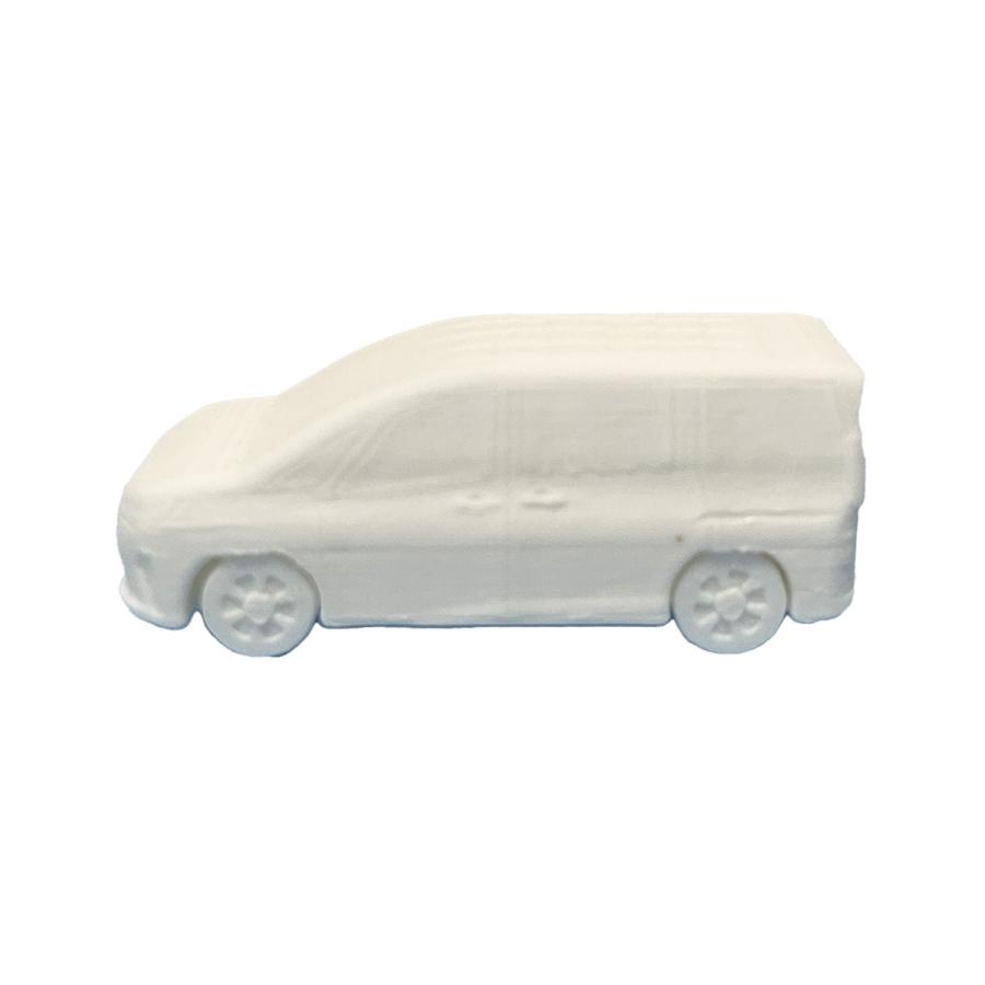 建築模型1/100自動車 ファミリーバンタイプ 白【未塗装】【ネコポス可