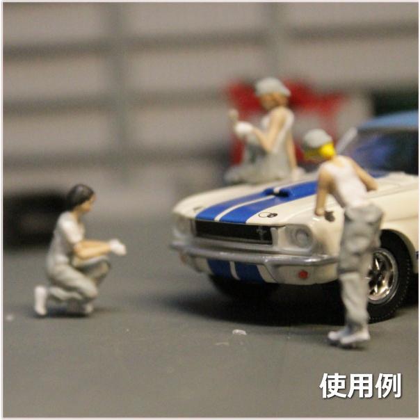 1/64フィギュア 女性メカニックB : わき役黒ちゃんヤフー店